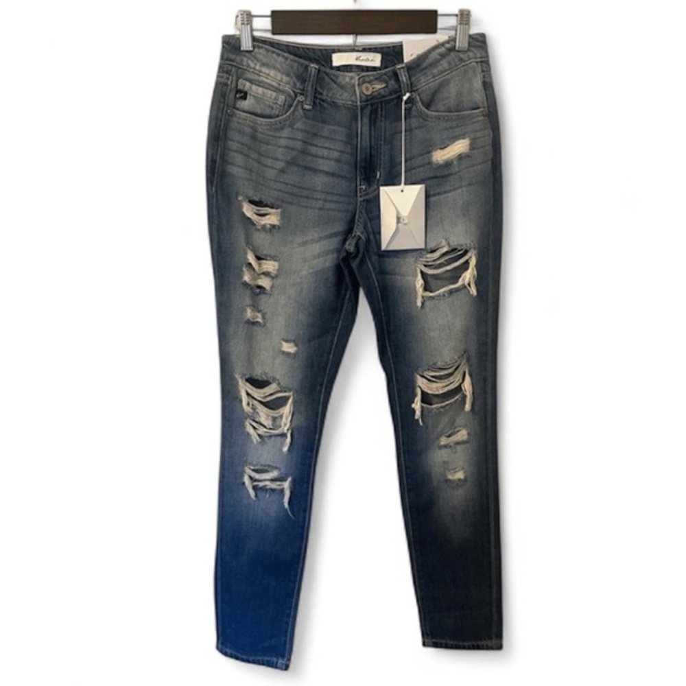 KanCan Mid Rise Relaxed Fit Boyfriend Distressed Jeans - Size 9/28 NWT